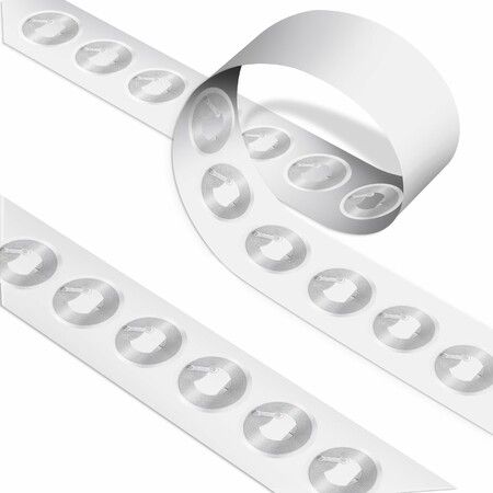 50 Pcs NFC Tags NTAG215 Chip Rewritable Stickers Self-Adhesive Transparent RFID Labels 504 Bytes Memory For All NFC Devices Smartphones