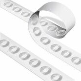 50 Pcs NFC Tags NTAG215 Chip Rewritable Stickers Self-Adhesive Transparent RFID Labels 504 Bytes Memory For All NFC Devices Smartphones