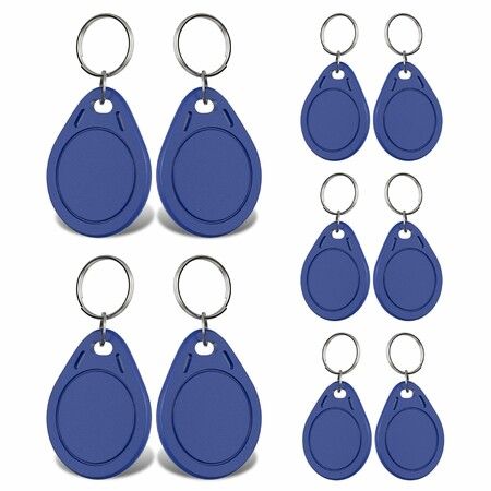 10 Pcs RFID T5577 Writeable RFID Key Fob,125KHz Rewritable Keychains Support EM4100 Protocol for Access Control System
