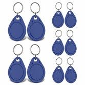 10 Pcs RFID T5577 Writeable RFID Key Fob,125KHz Rewritable Keychains Support EM4100 Protocol for Access Control System