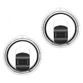 30 oz Tumbler Lids for Yeti, 2 Pcs Replacement Magnetic Spill-Resistant Lids for Yeti 30 oz, 32 oz Tumbler, 14 oz Mug and 35oz Straw Mug