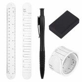 2 Pcs Nurse Erasable Wristband to Do List Wrist Memo Slap Bracelet with Ballpoint Pen and Eraser Reminder Bracelet Wrist Band Notepad Gifts