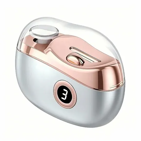Electric Nail Clipper,3-Speed Adjustable Electric Nail Clippers for Seniors,Automatic Nail Clippers Trimmer with Display Screen (Rose Gold)