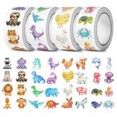 2000PCS Cute Animal Stickers Roll for Kids,Teacher Reward Stickers for Classroom,Decals for Water Bottles,Party Favors & School Supplies