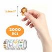 2000PCS Cute Animal Stickers Roll for Kids,Teacher Reward Stickers for Classroom,Decals for Water Bottles,Party Favors & School Supplies