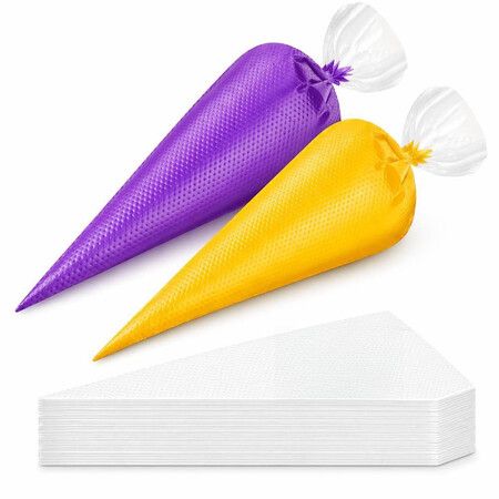 100 Pcs 12 Inch Piping Bags Disposable,Thickened Anti-Burst Pastry Bags for Thick Icing,Non-Slip Cake Decorating Bags for Cookies,Cupcakes and Royal Icing