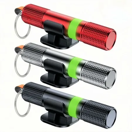3 Pack Car Window Breaker and Seatbelt Cutter,2 in 1 Safe Hammer Glass Break Underwater,Safety Automotive Emergency Escape Tool