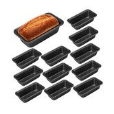 12 Pack Mini Loaf Baking Pans, 15×8×5cm Non-Stick Carbon Steel Small Bread Tins, Tiny Bakeware for Banana Bread, Meatloaf and Desserts