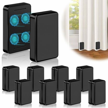 16 Pcs Outdoor Curtain Weights,Heavy Duty Waterproof Magnetic Curtain Weights,Windproof Drapery Weight Clips for Patio Curtain,Shower Curtain,Flag