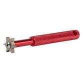 Groove Sharpener, Golf Club Groove Sharpener Re-Grooving Tool and Cleaner for All Irons Pitching Sand Lob Gap and Approach Wedges and Utility Clubs, Red