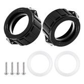 2Pcs 2Inch Spa Hot Tub Heater Split Nut Unions with Screws and Heater Gasket, Compatible with Balboa Gecko Hot Tub Heater Assemblies Replacement Parts