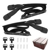 Heavy Duty Hot Tub Cover Wind Straps 2Pcs, 9.5 Ft Hot Tub Locking Strap Adjustable Length 67inch to 116inch, Locking Latches and Keys fits Most Spas
