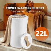 22L Hot Towel Warmer Bucket Large Bathroom Electric Heater Dryer Machine Bin Auto Shutoff for Hair Salon Facial Spa Barber Oversized Bathrobes Blankets