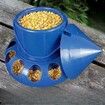 Automatic Pigeon Feeder, 11 Port Spill-Proof Bird Feeder with 7kg Capacity, Durable PP Chicken Trough for Parrots, Doves, Wild Birds
