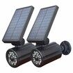 2Pcs 8 LED IP65 Waterproof Infrared Solar Motion Lights with Toggle Switch Camera-Like 3 Mode Wall Mounted 3 for Garden Yard