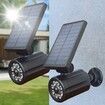 2Pcs 8 LED IP65 Waterproof Infrared Solar Motion Lights with Toggle Switch Camera-Like 3 Mode Wall Mounted 3 for Garden Yard