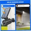 2Pcs 8 LED IP65 Waterproof Infrared Solar Motion Lights with Toggle Switch Camera-Like 3 Mode Wall Mounted 3 for Garden Yard