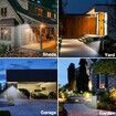 8 LED IP65 Waterproof Infrared Solar Motion Lights with Toggle Switch Camera-Like 3 Mode Wall Mounted 3 for Garden Yard