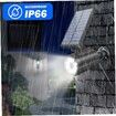 8 LED IP65 Waterproof Infrared Solar Motion Lights with Toggle Switch Camera-Like 3 Mode Wall Mounted 3 for Garden Yard