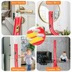 4.6M Flexible Race Track Set DIY Bendable Race Car with 4 Toy Cars,Suction Cups,Portable Racetrack Compatible with 1/64 Diecast Cars for Kids 3+(Red)