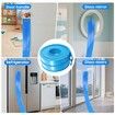 4.6M Flexible Race Track Set DIY Bendable Race Car with 4 Toy Cars,Suction Cups,Portable Racetrack Compatible with 1/64 Diecast Cars for Kids 3+(Blue)