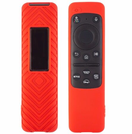 Soft Silicone Protective Case for Samsung BN59-01432 1436 TM2360 TV Remote Controller Cover Soft Shockproof Protector Color Red