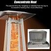 Patio Heater Burning Net Emitter Screen and Base 4-Sided Pyramid Heater Replacement Parts Emitter Screen Replacement for Patio Glass Tube Propane Heater
