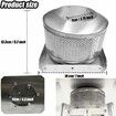 Patio Heater Burning Net Emitter Screen and Base 4-Sided Pyramid Heater Replacement Parts Emitter Screen Replacement for Patio Glass Tube Propane Heater