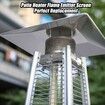Patio Heater Burning Net Emitter Screen and Base 4-Sided Pyramid Heater Replacement Parts Emitter Screen Replacement for Patio Glass Tube Propane Heater