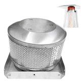 Patio Heater Burning Net Emitter Screen and Base 4-Sided Pyramid Heater Replacement Parts Emitter Screen Replacement for Patio Glass Tube Propane Heater