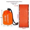 Orange Emergency Sleeping Bag Lightweight Survival Sleeping Bags Thermal Bivy Sack Portable Emergency Blanket for Camping Hiking Outdoor Activities