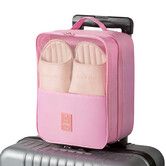 Pink 30x23x13 cm Travel Shoe Bag Portable Shoe Storage Bag for Business Trips Travel Luggage Shoe Pouch Organizer Dustproof Suitcase Organizer