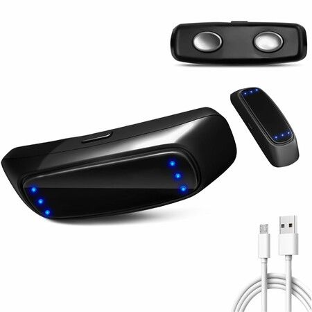 Anti Snoring Devices, Smart Snore Stopper with 6 Adjustable Modes for Snoring Relief, Portable Snore Solution for Home Office Travel