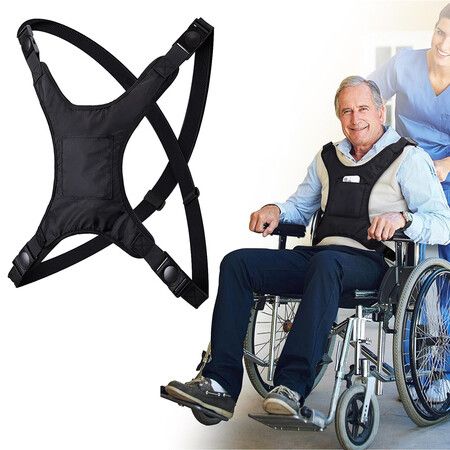 Universal Wheelchair Seatbelt, Wheelchair Harness for Elderly, Disabled, Patients to Prevent Sliding and Falling