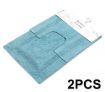Deluxe Living 2 Piece 100% Cotton Bath Mat & Contour Set - Blue
