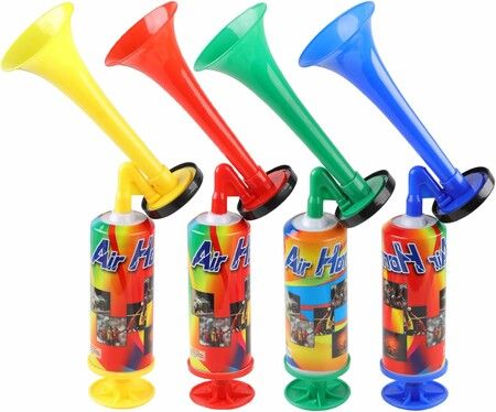 4packs FIFA2026 World Cup Soccer Loud Horn Portable Plastic Noise Maker for Stadium Party  Noise Maker Game  Stadium  Favor Supporters Cheers Supplies
