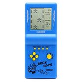 3.5inch Large Screen Retro Brick Game Console for the 80s/90s Building Block Racing/Tank Game Built-in 23 Classic Games, Brue