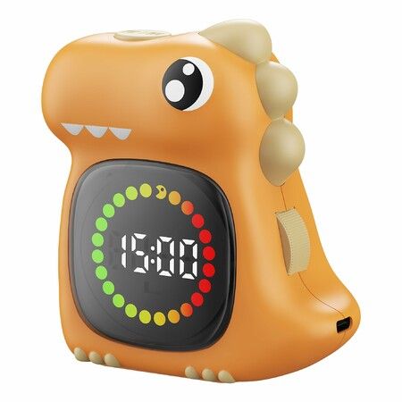 Visual Timer for Kids, 99 Minute Digital Cute Kids Visual Timer Classroom Timer for Home School Study Teaching Time Management Yellow