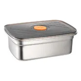 Stainless Steel Inner Container for Cordless Electric Lunch Box, 1200ml (5 Cups) Leak-Proof Food Storage Replacement with Lid for Portable Food Warmer