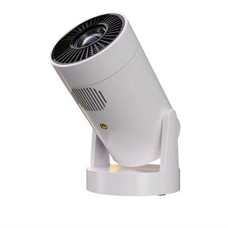 Mini Portable Projector with Built-in Rechargeable Battery for Outdoor, 1080P Supported, Home Theater with 210 Degree Mount