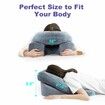 Face Down Pillow After BBL or Eye Surgery Home Massage Pillow Stomach Sleeping Face Down for Bed with Memory Foam and Removable Cover