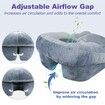 Face Down Pillow After BBL or Eye Surgery Home Massage Pillow Stomach Sleeping Face Down for Bed with Memory Foam and Removable Cover