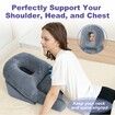 Face Down Pillow After BBL or Eye Surgery Home Massage Pillow Stomach Sleeping Face Down for Bed with Memory Foam and Removable Cover