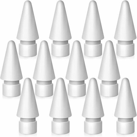 10Pcs Replacement Tips for Apple Pencil 1st Generation/ 2nd Generation Tips, iPad Pencil Nibs Accessories for Apple Pen Pro/USB-C/ 1/2 Gen