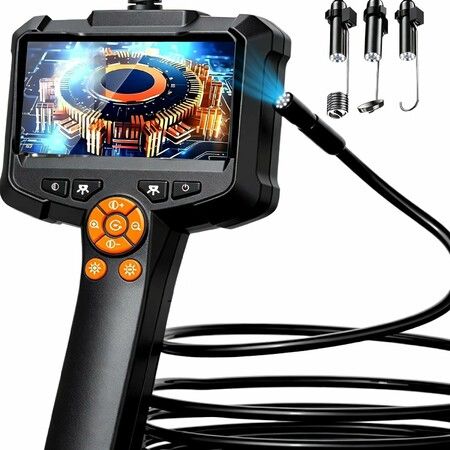 Endoscope Camera with Light,1080P HD Borescope with 8 Adjustable Lights,IP67 Waterproof Snake Camera Ideal for Inspecting Walls Automotive Engines Pipes