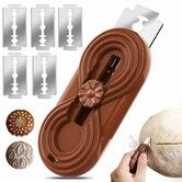 Bread Lame Dough Scoring Knife,Bread Scoring Tool,Retractable & Anti-Slip Handle Professional Sourdough Tool for Homemade Sourdough Bread with 5 Blades