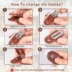 Bread Lame Dough Scoring Knife,Bread Scoring Tool,Retractable & Anti-Slip Handle Professional Sourdough Tool for Homemade Sourdough Bread with 5 Blades