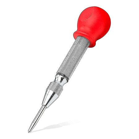 02638A 5-Inch Automatic Center Punch for Metal, Adjustable Impact Spring Loaded Center Punch Tool, Spring Punch, Auto Center Punch