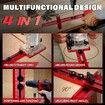 Router Circle Cutting Jig for DeWalt, Bosch, Milwaukee Compact Routers, 4 in 1 Adjustable Router Jig, Circle Cutting Guide for Trim Routers