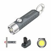 Rechargeable Keychain Flashlight,500 High Lumens EDC Mini Flashlight with Magnet,LED Pocket Light Suitable for Outdoor,Camping,Hiking